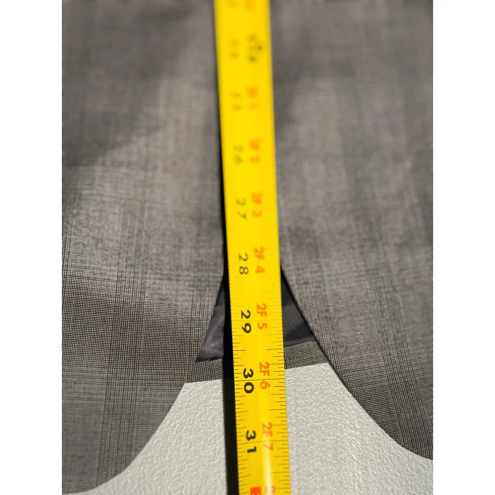 Banana Republic Mens 42R Tailored Fit Grey Plaid Blazer Jacket 415439-00